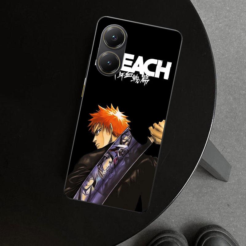 Kurosaki Ichigo Bleach Phone Case Cover for Xiaomi Poco X6 X5 X7 Pro F7 Ultra Redmi 15C 15 13C 13 12C 12 10C 10 10A 9C 9A 9T 9 C