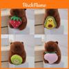  Porte-clés en peluche Capybara adorable Poupée animale mignonne Cadeau pour enfants 12cm Parfait pour collectionner