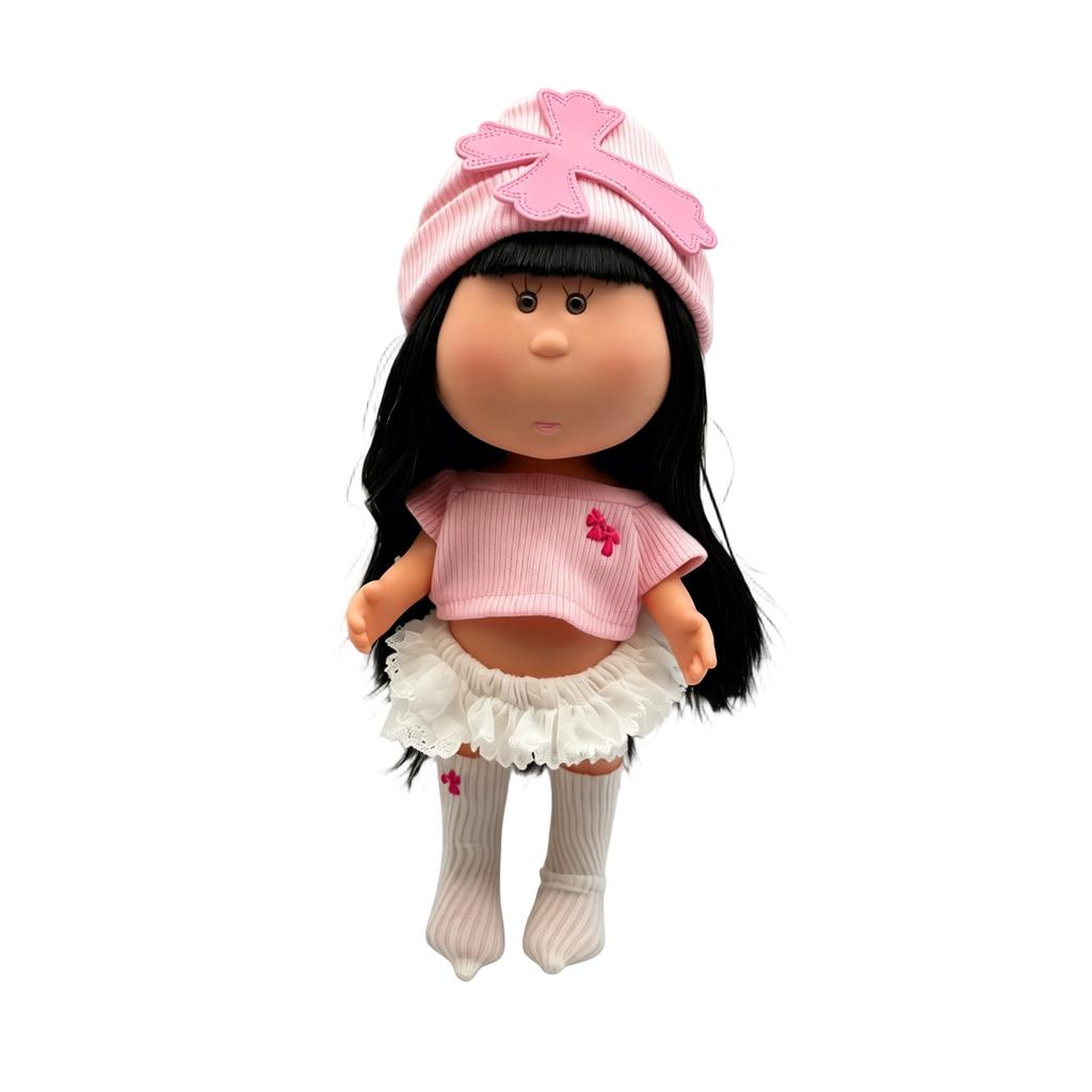 Vinyl Doll with Removable Outfit Soft Material Collectible Figurine Standing Approximately 10 Inches Tall Suitable for Display or Play