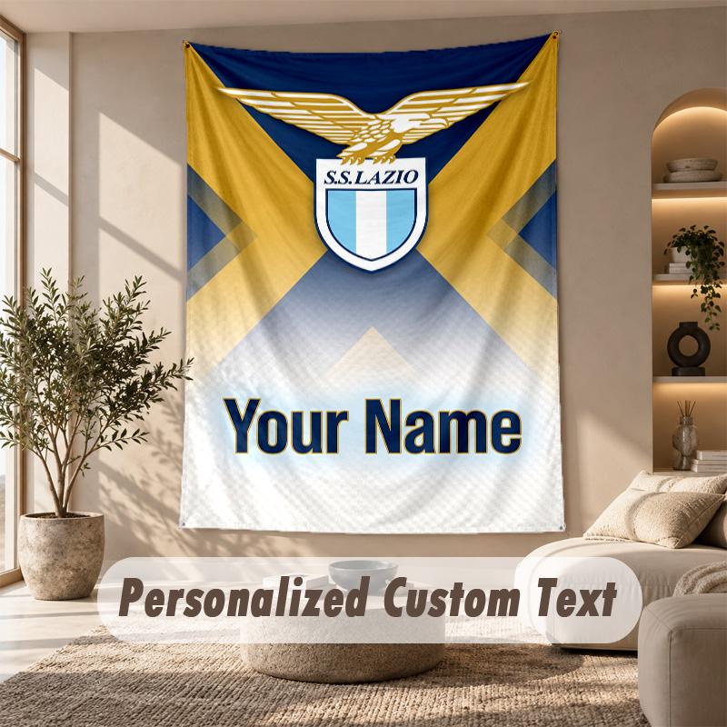 Tapestry Custom Name Text, Wall Hanging Tapestry Home Room DecorLazio FC