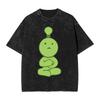Smiskis Good Idea Washed T Shirt Men Cute Toy Street Style Cotton T-Shirts Summer O Neck Harajuku Tees Custom DIY Oversize Tops