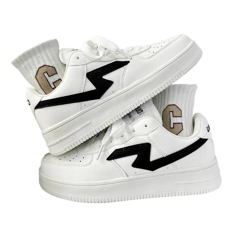 New Shoes Female PU Women's Vulcanize Shoes Outdoor Women Sneakers Lace Up Mixed Colors Low Heel Women's Casual Shoes