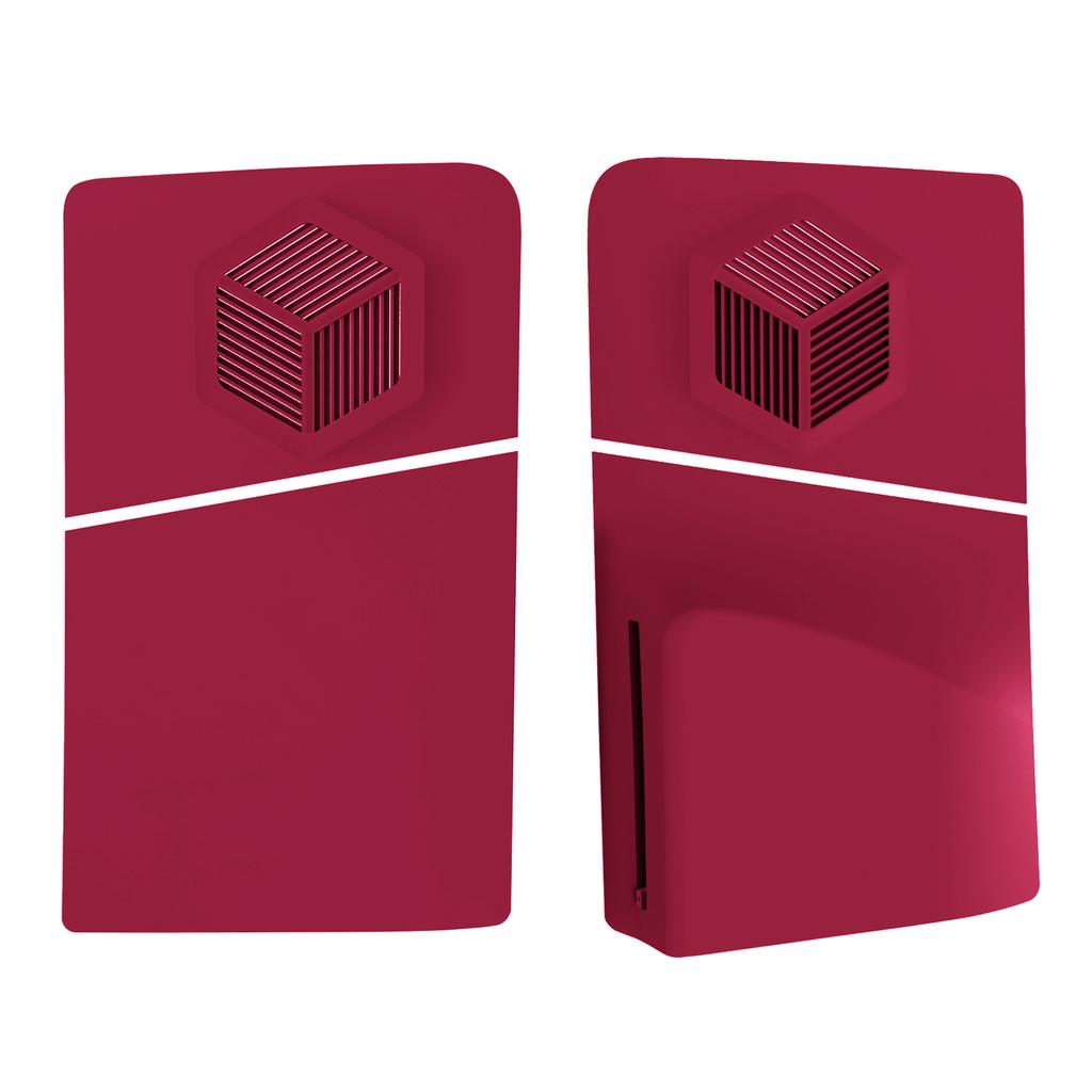 Cubierta de placa frontal de panel de carcasa rígida con protección a prueba de polvo y ventilación, reemplazo de placas frontales para accesorios de juego de PS 5 Slim