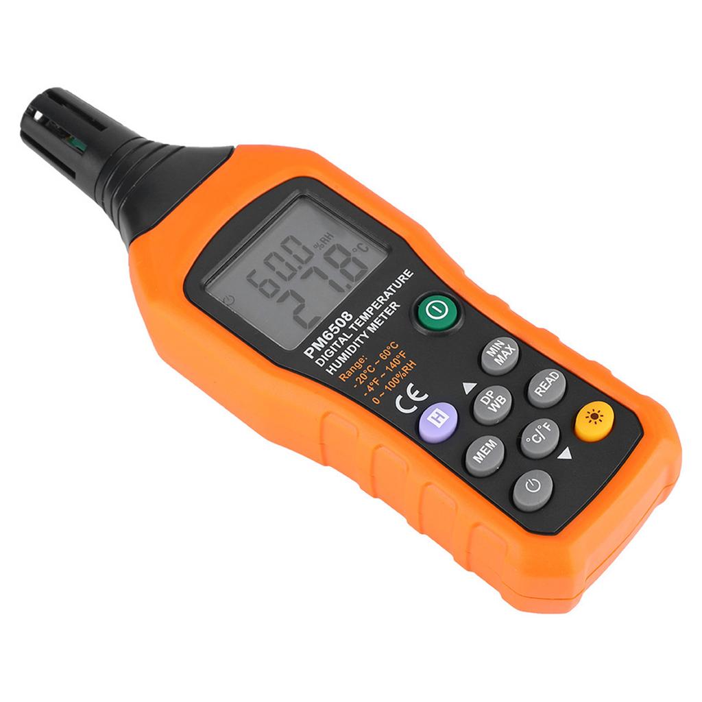 PM6508 High Precision Handheld LCD Digital Temperature Humidity Meter Thermometer Hygrometer
