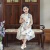 Girls' Summer Hanfu-Style Cheongsam Dress
