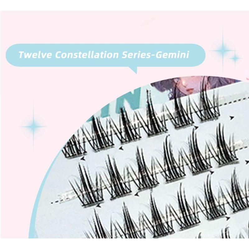 Gege Bear - Twelve Constellations Glue Free False Eyelashes - Gemini