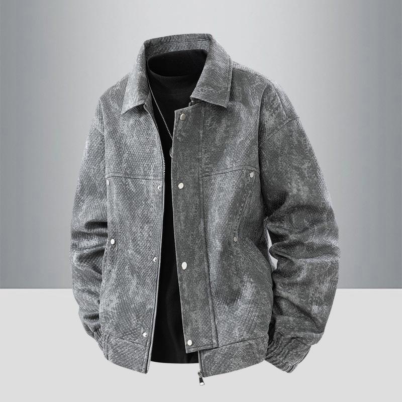 2025 Men's Retro Windproof Spring/Autumn Jacket - Breathable, Comfortable, Skin-friendly, Scratch-resistant.