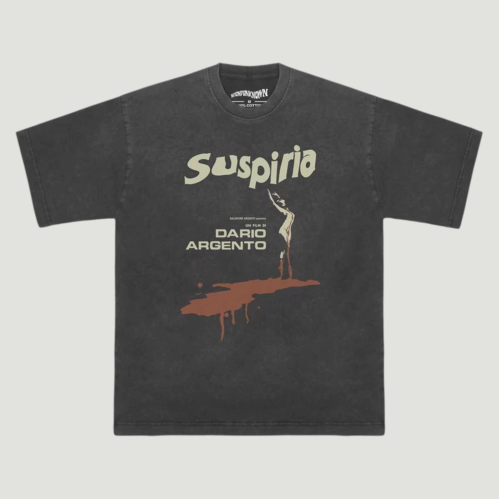 Suspiria T-Shirt, Dario Argento Horror Movie Tee, Retro Italian Giallo Film Graphic Shirt, Vintage 70s Cult Horror Unisex Tee 2XL