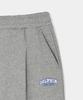 [Set] Dolphin Silicone Print Hoodie & One-Pleat Pants Melange Grey
