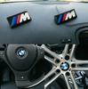 E2F All BMW E46 E39 E38 E90 E60 E36 F30 F20 X1 X3 X5 M Logo Car Steering Wheel Hub Caps Center Emblem Badge Sticker DIY Sticker