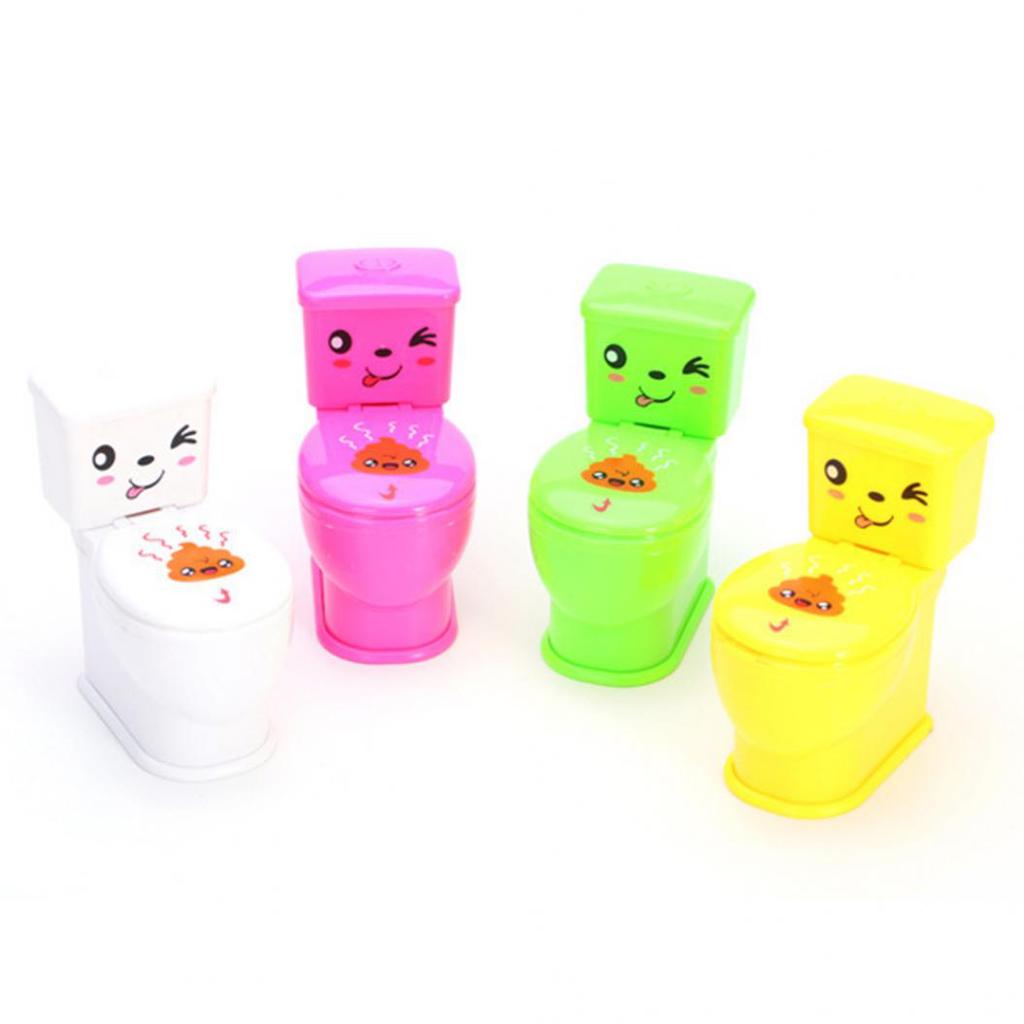 Parodi Prylar Mini Prank Squirt Spray Vatten Toalett Closestool Joke Toy Present