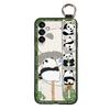 Ring Anti-knock Phone Case For Samsung Galaxy A24/SM-A245F/A25 5G Shockproof Wristband Waterproof Fashion Design Panda