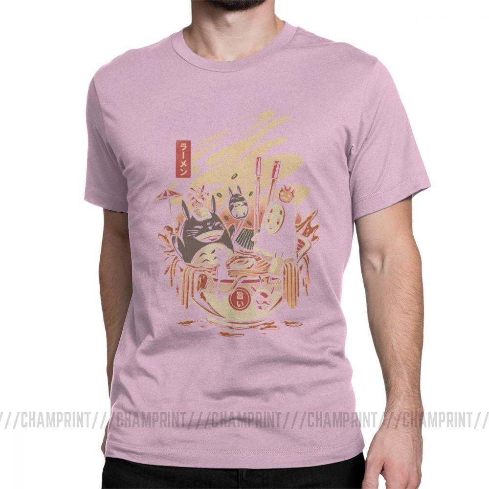 Ramen Pool Party T Shirt For Men Japanese Harajuku Miyazaki Hayao Totoro T Shirts Novelty Pure