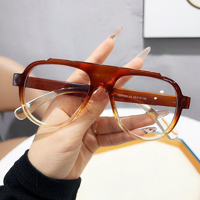 

JYL TS Square Sunglasses Unisex UV Protection Korean 97202 A-8487 бледно-синий