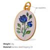 Fashion Enamel Round Brand Pendant Mama Strawberry Love Shape Exquisite Small Pendant