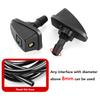 2 Teile/satz Auto Universal Frontscheibe Wischer Düse Jet Sprayer Kits Sprinkler Wasser Fan Auslauf Abdeckung Washer Outlet Einstellung