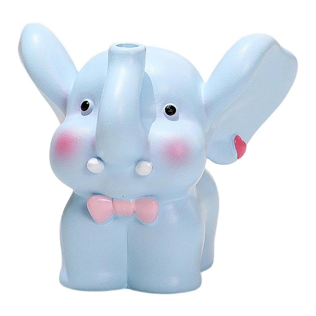 Mini Resin Elephant Figurine Collectible Animal Sculpture Decoration for Wedding Party Office Living Room Shelf
