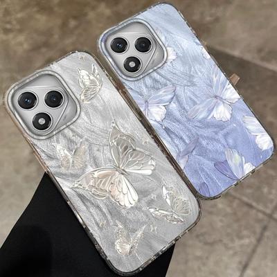 Luxury Butterfly Girls Women Phone Case For Honor 400 Pro X9c Magic7 Magic6 200 Lite Smart X9a X8a X8b X8c X7c X6c Fundas Cover