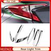 ABS Chrome Car Rear Light Lamp Cover Protective Sticker Trim for Toyota C-HR CHR 2016 2017 2018