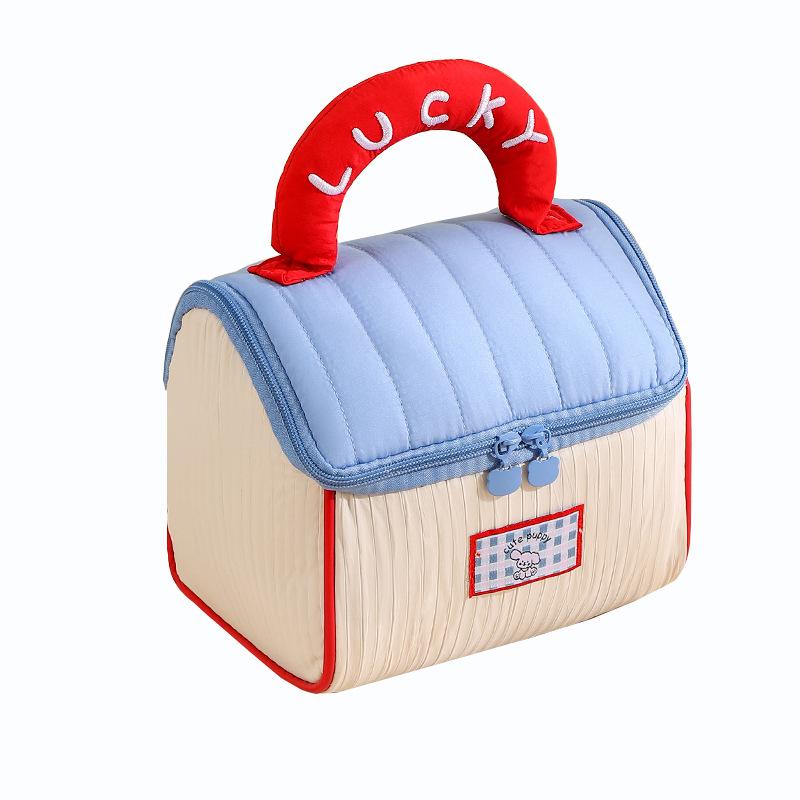 Runhui Fun Little House High-Capacity Handheld Makeup Bag