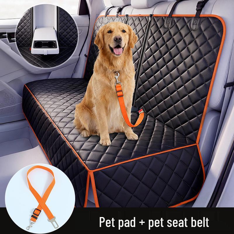 Waterproof & Dirt-Proof Rear Car Seat Cushion for Small/Medium Dogs - Travel Essential Mat