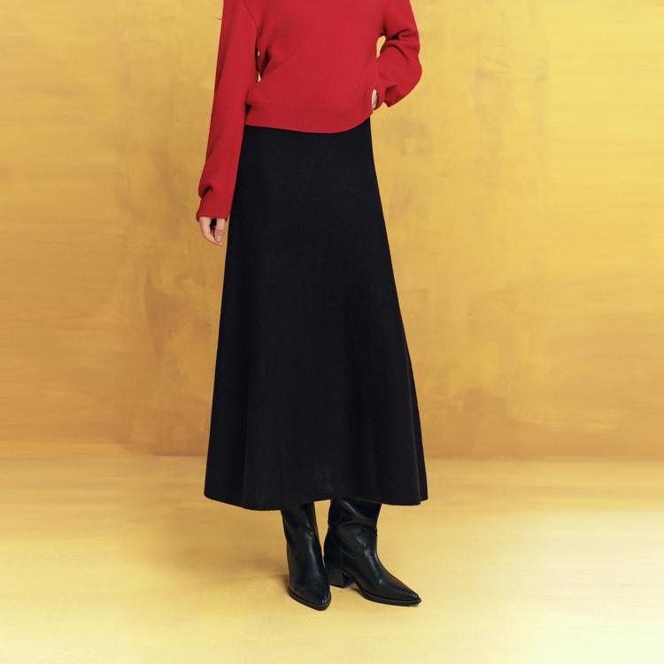 ELLE French Style Loose Versatile Elegant A-Line Skirt Women skirts ER63162