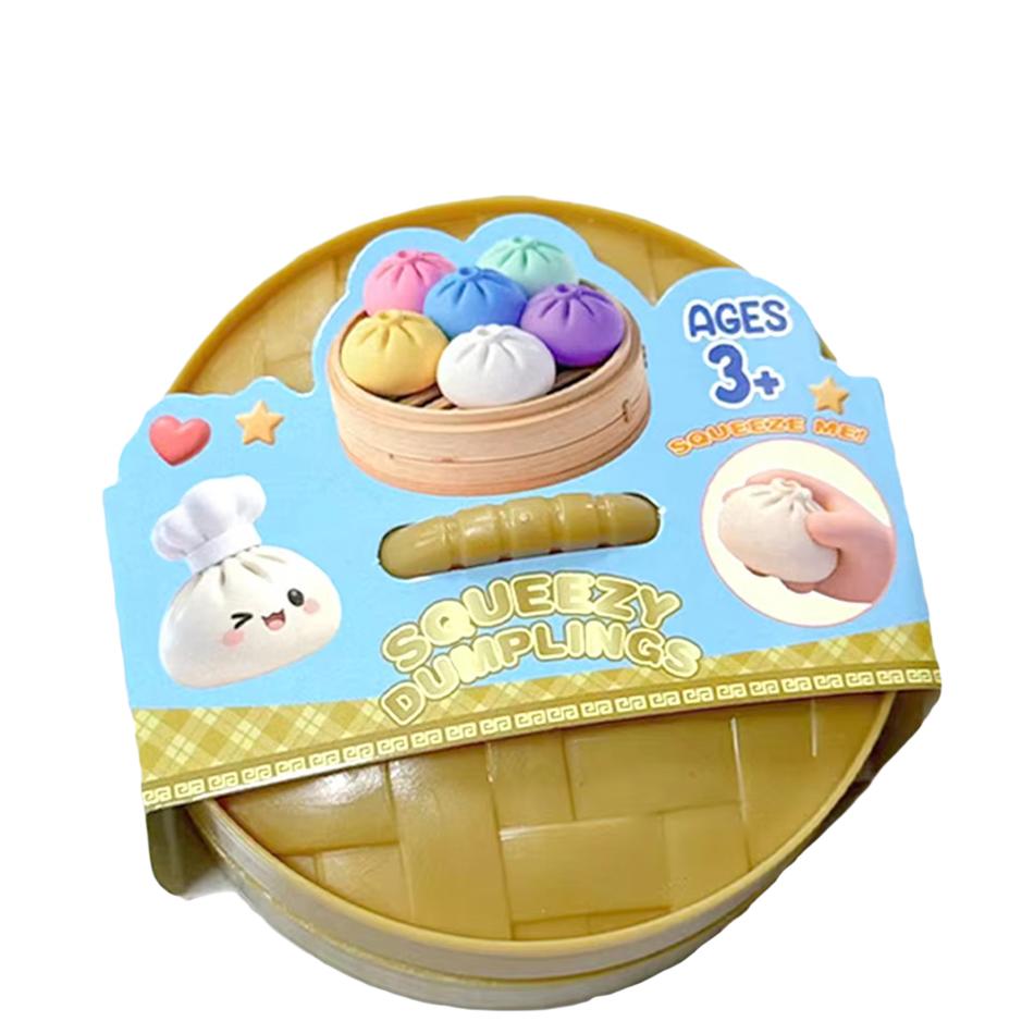 Riesiges Squishy Knödel Brötchen Spielzeug, Langsam aufsteigender Glitzer Knödel Stressball Stressabbau Fidget Spielzeug für Zuhause Büro Reisen Spielzeug