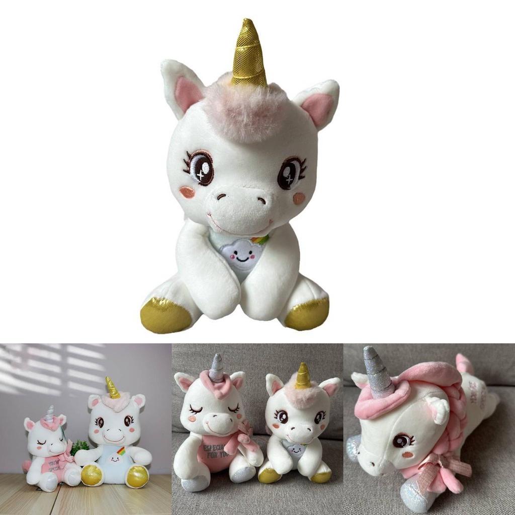 Cute Unicorn Plush Toy Doll With Soft Short Fur Perfect For Sleeping And Cuddling Ideal Gift For Kids 20cm Sitting Style