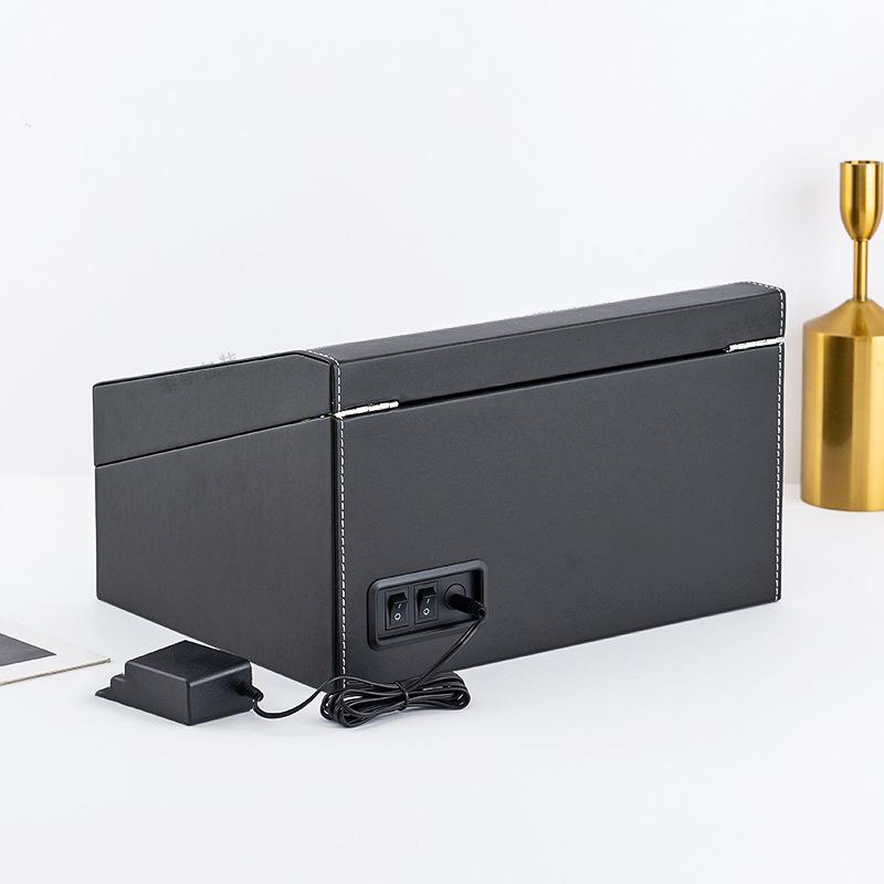 Leather Silent Movement Watch Winders Box Rotating Automatic Winder Watch Boxes Mechanical Watches Display Organizer Accessories