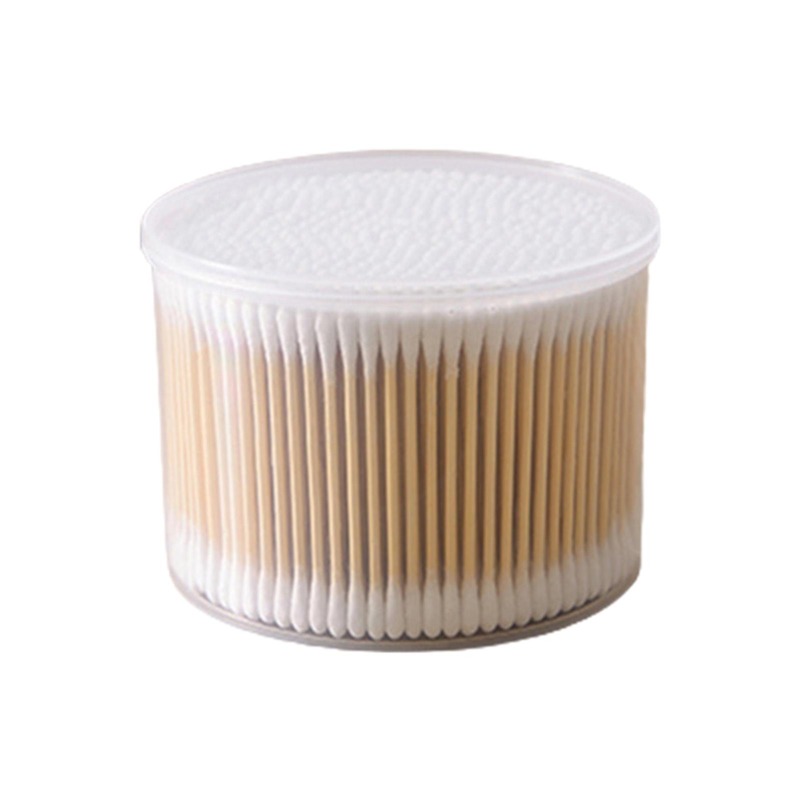 500 PCS Cotton Swabs With Case Disposable Cotton Sticks Cosmetic Beauty Tools светло-серый