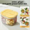 Transparent Garlic Storage Containers BPA Free Kitchen Food Crisper Case  Herb