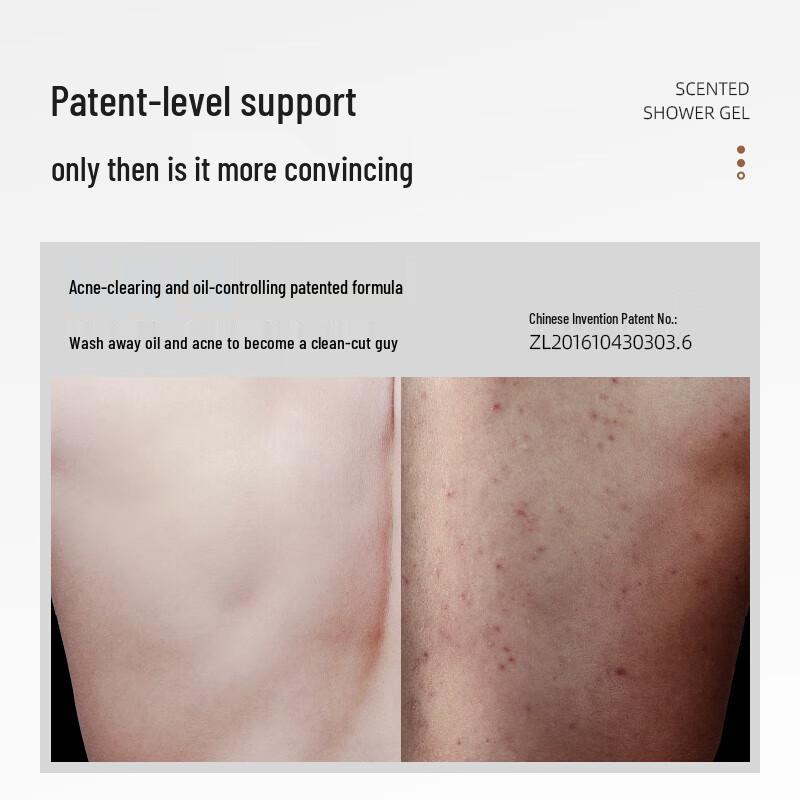 Hefengyu Men's Woody Scent Shower Gel