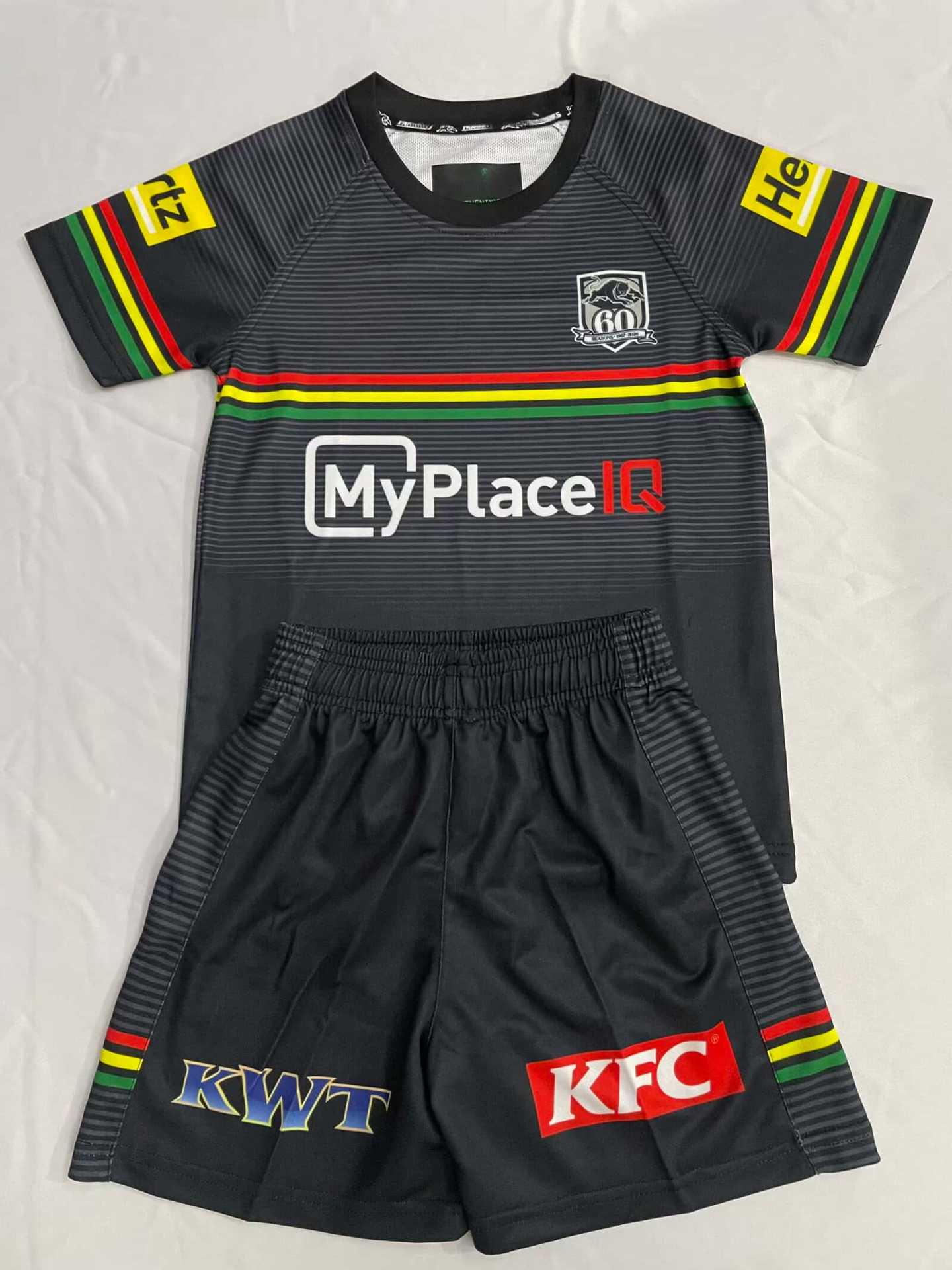 

2025 American Leopard Rugby Jersey for Kids & Men - Short Sleeve Sportswear 16