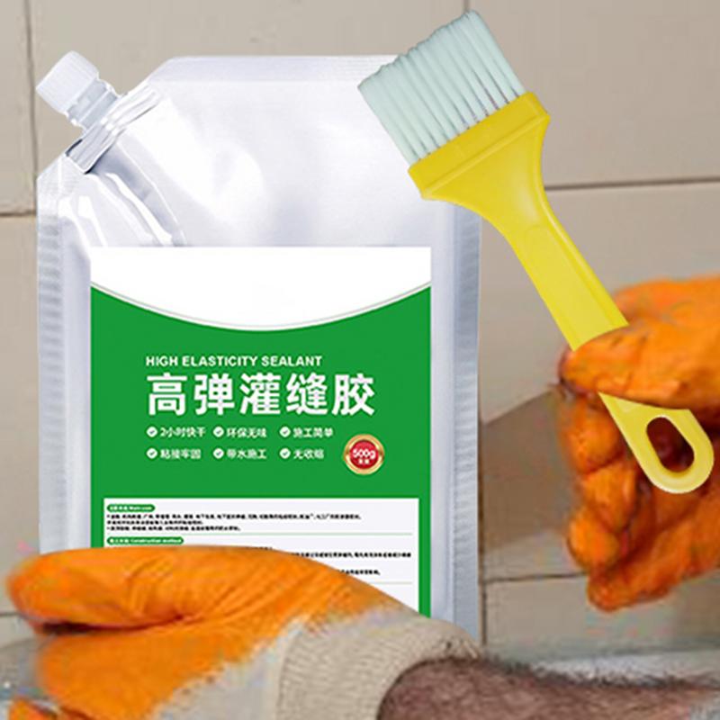 Betonversiegelung 500g Beton Wasserdicht Reparatur Dichtmittel Schnelltrocknende Dichtungsmasse Wetterbeständiger Betonfüller für Fliesen