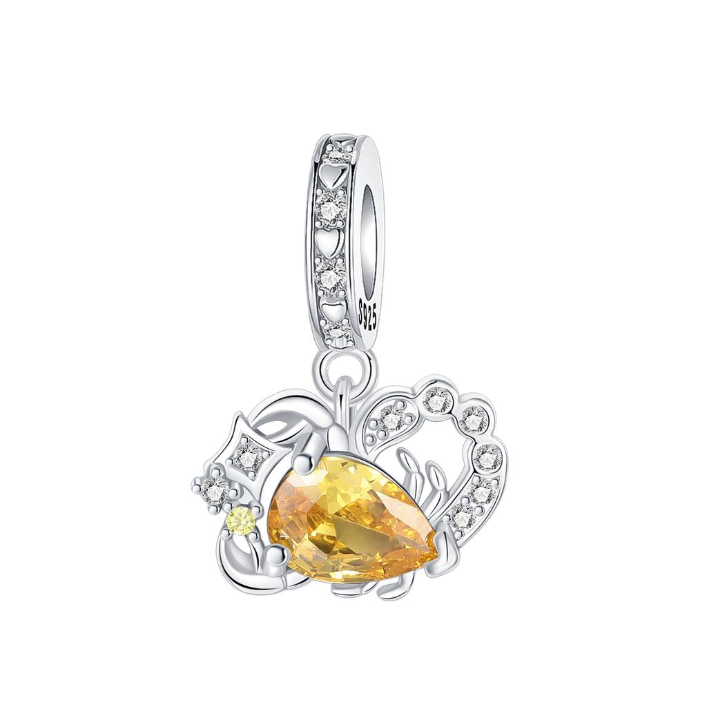 Copper 12 Constellation Charms Star Zodiac Pendants Fit Original Bracelets Necklaces Making For Woman Jewelry Gifts