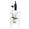 Acrylic Table with Clear Top Elegant Living Room Furniture Transparent Storage Rack for Office or Residential Use