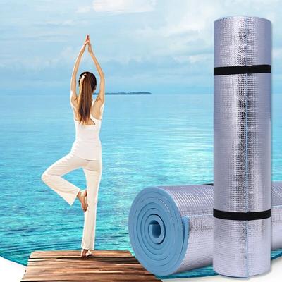 6mm Dicke Strapazierfähige EVA Yogamatte Übung Fitnessstudio Fitness Workout Rutschfeste Matte Camping