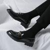 Fashion Men's Shoes Casual Leather Luxury Brand Loafers Fashion Lace-Up Business Shoes 2024 New Arrival Men's Personality Club Shoes