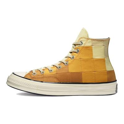 Chuck 70 High Plant Color Patchwork - Kieselgrau Reiher Unisex Sneaker Orange Schwarz 170683C