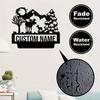 Unique Handcrafted Personalized Retro Metal Deer Family Sign Custom Nameplate AAA Grade Outdoor Decor