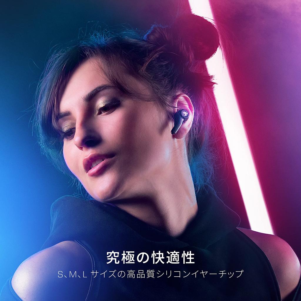 ROCCAT Syn Buds Air Wireless Gaming Low IPX4 20 Hours of Battery for and Switch Japanese Earphones, Bluetooth, Latency, 60ms, Waterproof, Life,