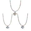 Sweet Cute Star/Cloud/Heart Pendant Necklace Temperament Choker Fashion Jewelry Clavicle Chain Colorful Beaded Necklace