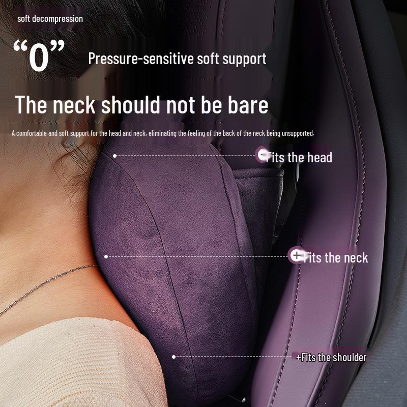 Compatible with Xiaomi 26 Models: SU7 Magnetic Headrest Neck & Lumbar Support Cushion for Car Decoration and Comfort.