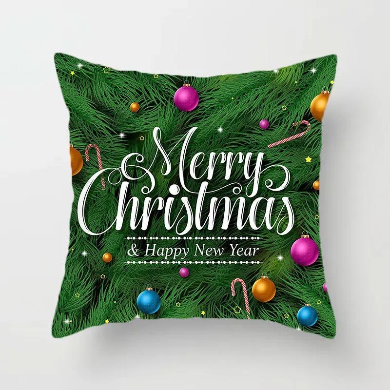 Christmas Themed Pillowcases Car Accessories Office Santa Claus Living Room Sofa Home Pillowcases