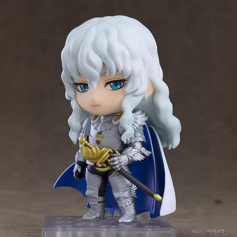 2026 Neu Heiß Q-Version Berserk 2544 Griffith Bewegliche Gesichtswechsel Figur Sammlerstück Schreibtisch-Ornament Anime Action-Puppe Spielzeug Geschenke