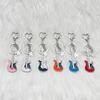 A Creative Classic Mini Rock Electronic Guitar-Shaped Key Chain Pendant Fashion Backpack Decorative b Accessories Gift