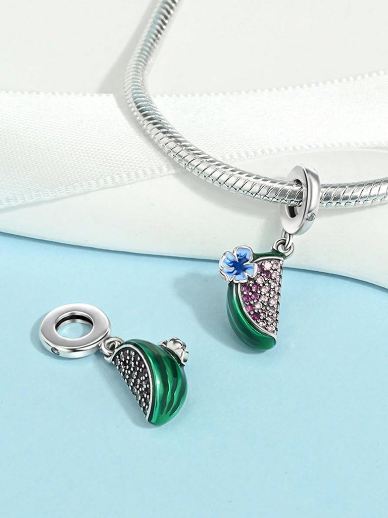 Avocado, Banana, Tomato Beads Charm Copper Plated Fit Charms Copperoriginal Bracelet For Jewelry Making Diy Charm