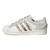 Adidas Originals Superstar Durable Lightweight Low-Top Skate Shoes Women Sneakers White Brown IG3004