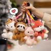13cm Cute Funny Joy Animal Panda Fox Plush Toy Kawaii Elephant Penguin Capybara Duck Lamb Rabbit Sloth Plushie Birthday Gif