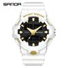 Sanda Luminous Unisex Multifunctional Casual Electronic Watch
